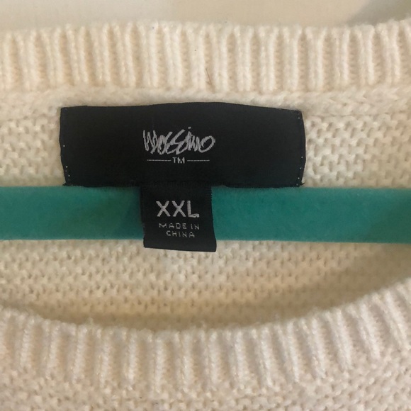 Cream Cold Shoulder Sweater - Picture 3 of 3